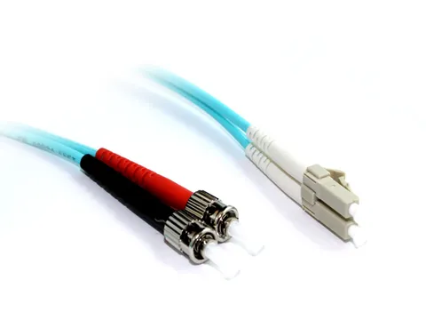 [OM3-LCSTDM01] OM3 LCST Duplex Multimode Patch Cable | LC to ST | Aqua | 1m to 10m (1m)