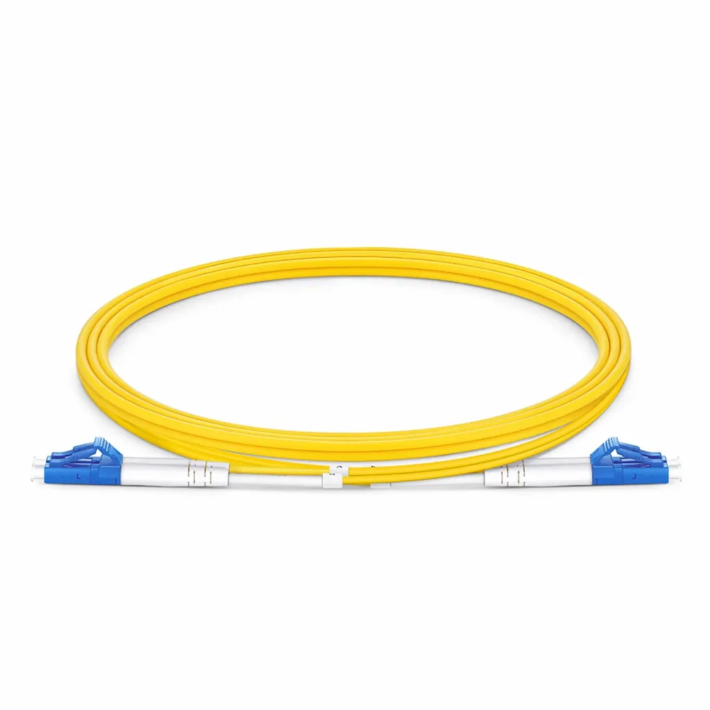 OS2 LC UPC to LC UPC Duplex Single Mode Fibre Patch Cable